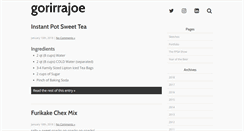 Desktop Screenshot of gorirrajoe.com
